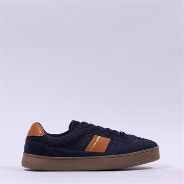 Base London Banksy Gumsole Trainer - Navy Suede